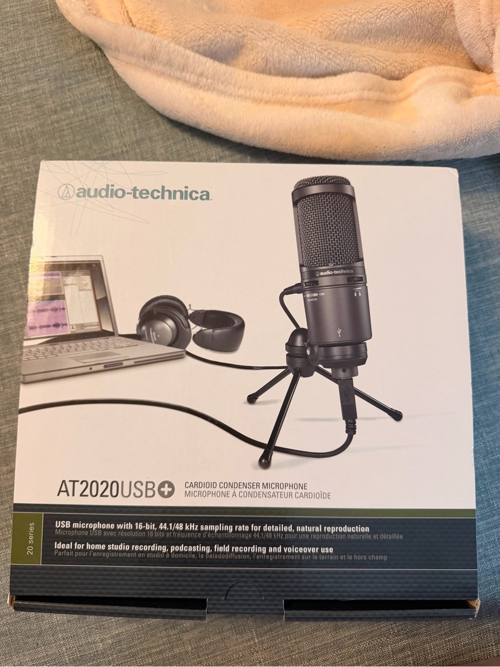 Audio-Technica AT2020USB Cardioid Condenser Microphone Studio USB Mic NIB New
